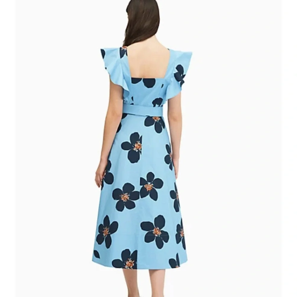 kate spade Light Blue Maxi Dress with Navy Floral Print